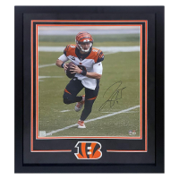 Joe Burrow Signed Bengals Custom Framed Photo (Fanatics) at PristineAuction.com