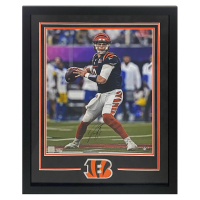 Joe Burrow Signed Bengals Custom Framed Photo (Fanatics) at PristineAuction.com