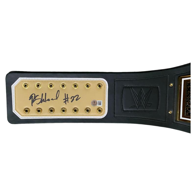 Rashid Shaheed Signed Saints WWE "Legacy" Championship Belt Inscribed "Geaux Saints!" (Beckett) at PristineAuction.com Rashid Shaheed Signed Saints WWE "Legacy" Championship Belt Inscribed "Geaux Saints!" (Beckett) at PristineAuction.com