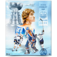 Wayne Gretzky Signed LE Oilers "1st Stanley Cup" 30x40 Photo (UDA) at PristineAuction.com