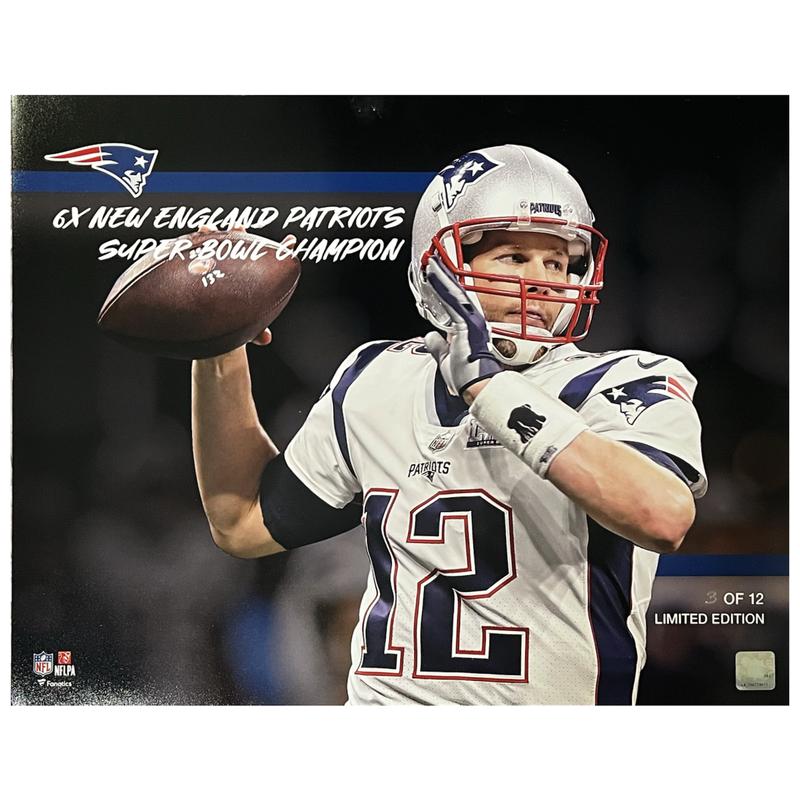 Tom Brady LE Patriots "6x SB Champ" 16x20 Photo at PristineAuction.com Tom Brady LE Patriots "6x SB Champ" 16x20 Photo at PristineAuction.com