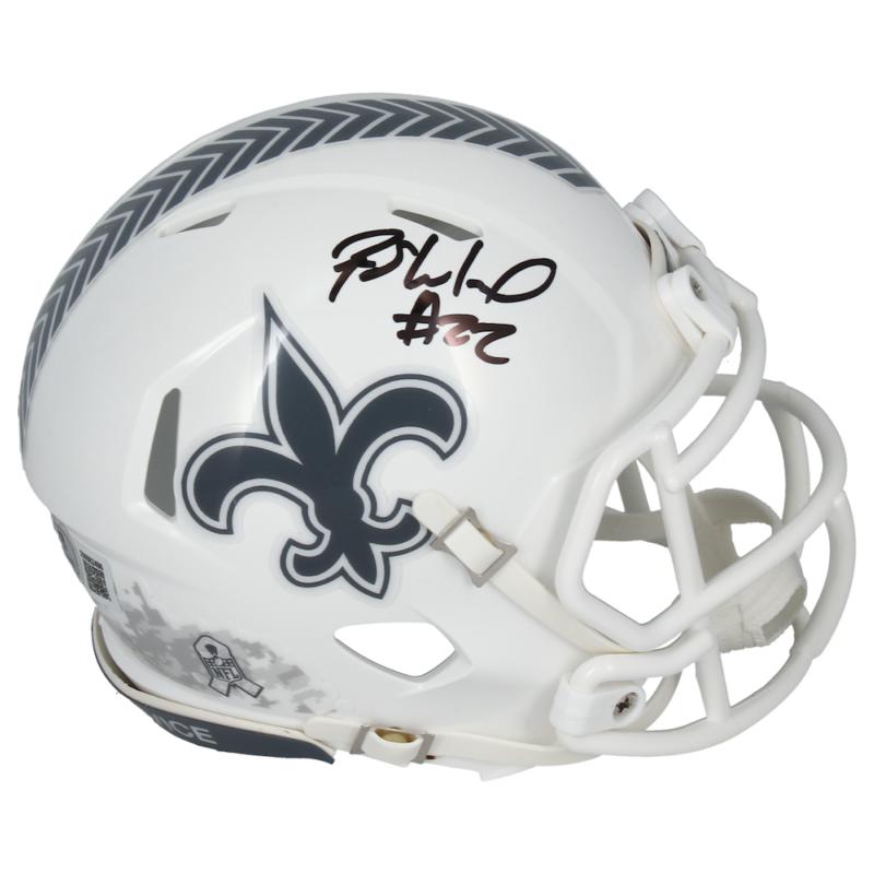 Rashid Shaheed Signed Saints Salute to Service Alternate Speed Mini Helmet (Beckett) at PristineAuction.com Rashid Shaheed Signed Saints Salute to Service Alternate Speed Mini Helmet (Beckett) at PristineAuction.com