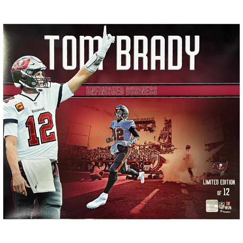 Tom Brady LE Buccaneers "Unfinished Business" 16x20 Photo at PristineAuction.com Tom Brady LE Buccaneers "Unfinished Business" 16x20 Photo at PristineAuction.com