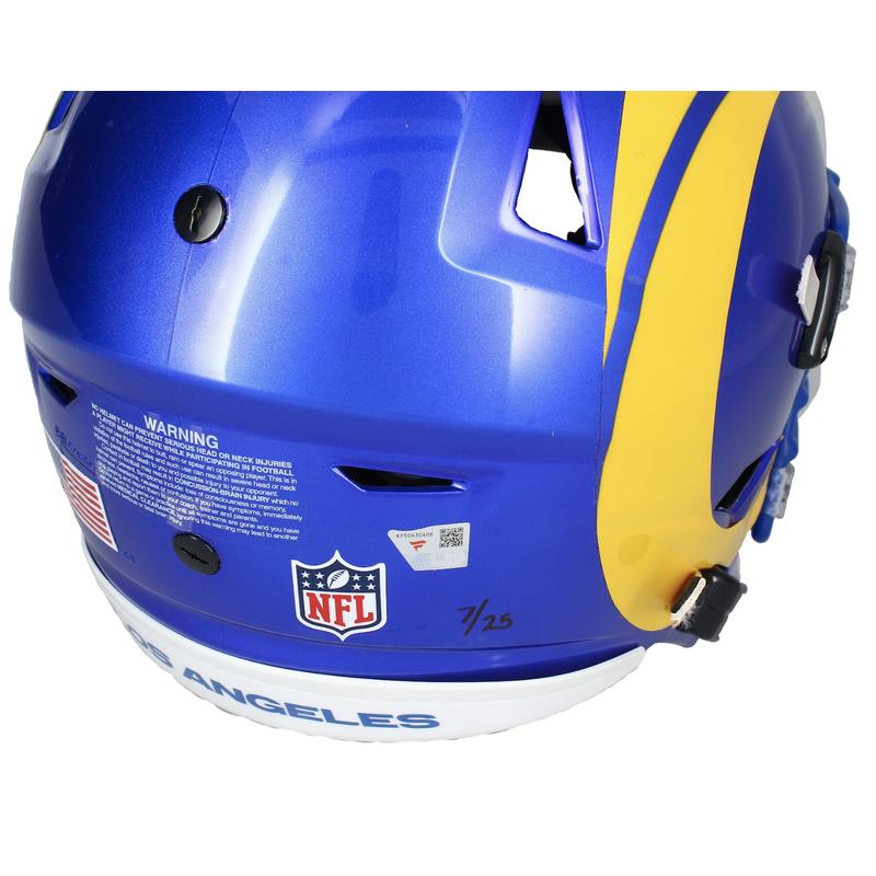 Puka Nacua Signed LE Rams Full-Size Authentic On-Field Speedflex Helmet Inscribed "Rookie Record 1486 Yds" & "105 Catches" (Fanatics) at PristineAuction.com Puka Nacua Signed LE Rams Full-Size Authentic On-Field Speedflex Helmet Inscribed "Rookie Record 1486 Yds" & "105 Catches" (Fanatics) at PristineAuction.com