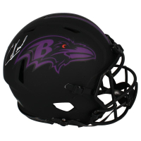 Ed Reed Signed Ravens Full-Size Authentic On-Field Eclipse Alternate Speed Helmet (Beckett) at PristineAuction.com