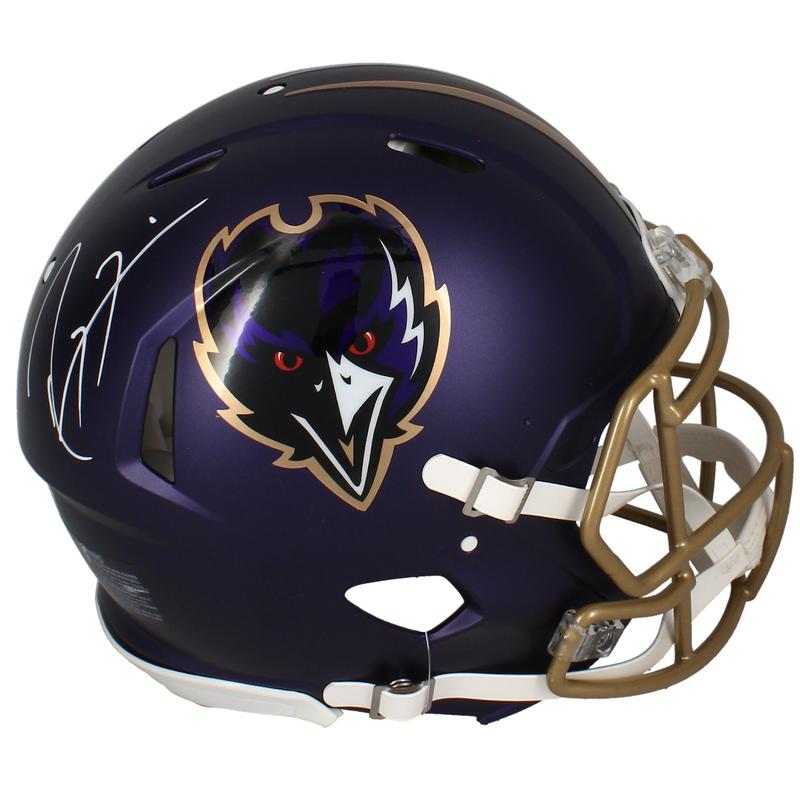 Ray Lewis Signed Ravens Full-Size Authentic On-Field Alternate Speed Helmet (Beckett) at PristineAuction.com Ray Lewis Signed Ravens Full-Size Authentic On-Field Alternate Speed Helmet (Beckett) at PristineAuction.com