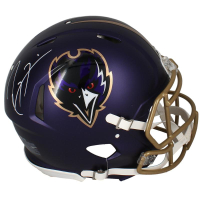 Ray Lewis Signed Ravens Full-Size Authentic On-Field Alternate Speed Helmet (Beckett) at PristineAuction.com