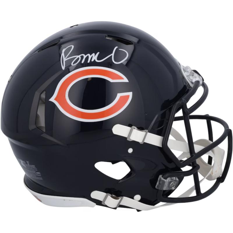 Rome Odunze Signed Bears Full-Size Authentic On-Field Speed Helmet (Fanatics) at PristineAuction.com Rome Odunze Signed Bears Full-Size Authentic On-Field Speed Helmet (Fanatics) at PristineAuction.com