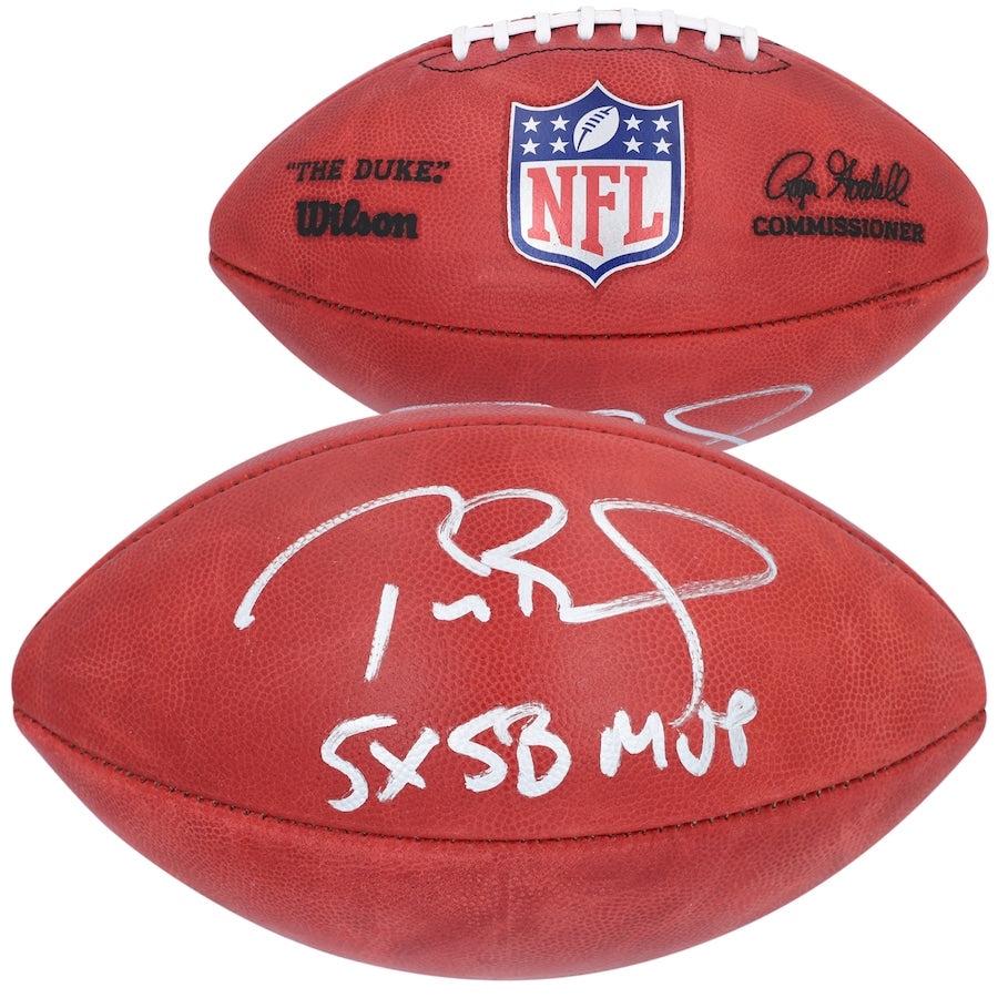 Tom Brady Signed "The Duke" Official NFL Game Ball Inscribed "5x SB MVP" (Fanatics) at PristineAuction.com Tom Brady Signed "The Duke" Official NFL Game Ball Inscribed "5x SB MVP" (Fanatics) at PristineAuction.com