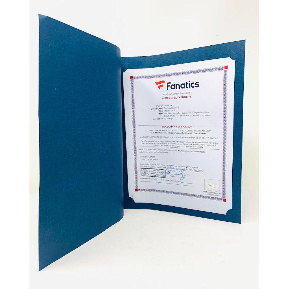 Tom Brady Signed "The Duke" Official NFL Game Ball Inscribed "5x SB MVP" (Fanatics) at PristineAuction.com Tom Brady Signed "The Duke" Official NFL Game Ball Inscribed "5x SB MVP" (Fanatics) at PristineAuction.com