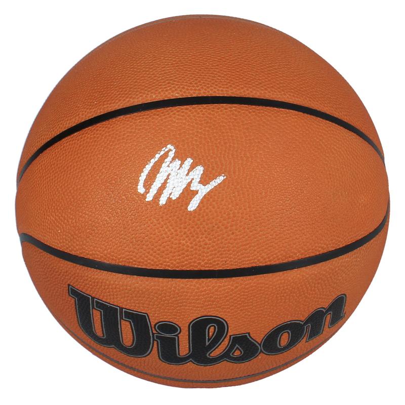 Victor Wembayana Signed NBA Game Ball Basketball (Fanatics) at PristineAuction.com Victor Wembayana Signed NBA Game Ball Basketball (Fanatics) at PristineAuction.com