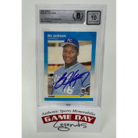 Bo Jackson Signed 1987 Fleer #369 RC (BGS | Autograph Graded 10) at PristineAuction.com
