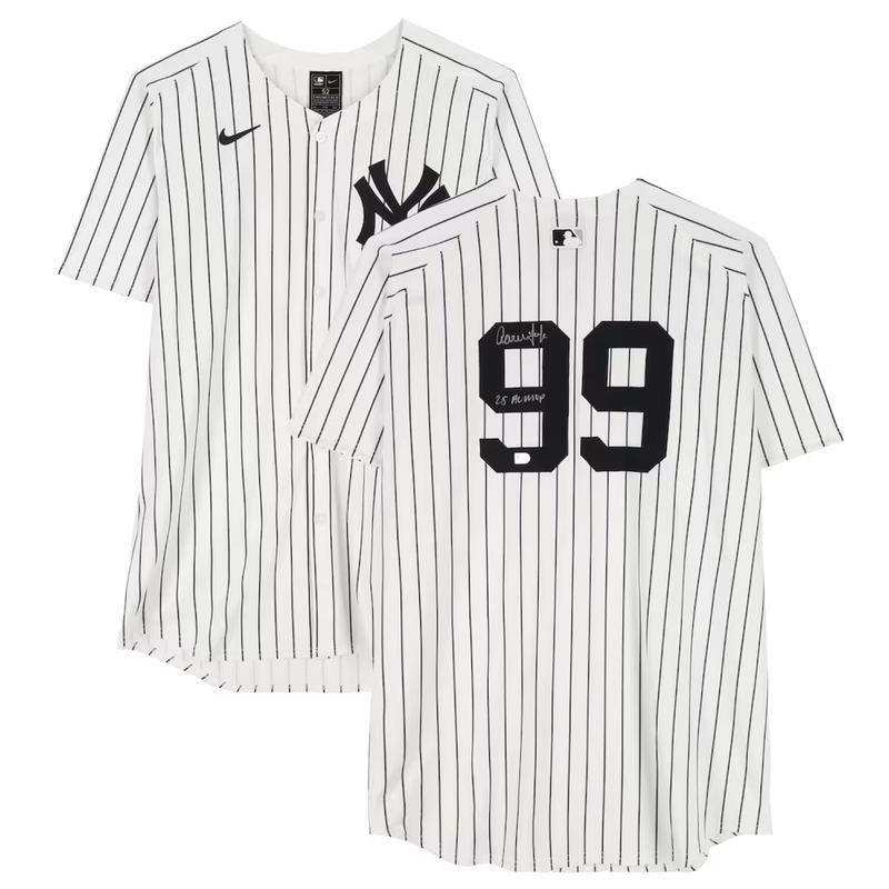 Aaron Judge Signed Yankees Nike Authentic Jersey Inscribed "2025 AL MVP" (Fanatics) at PristineAuction.com Aaron Judge Signed Yankees Nike Authentic Jersey Inscribed "2025 AL MVP" (Fanatics) at PristineAuction.com