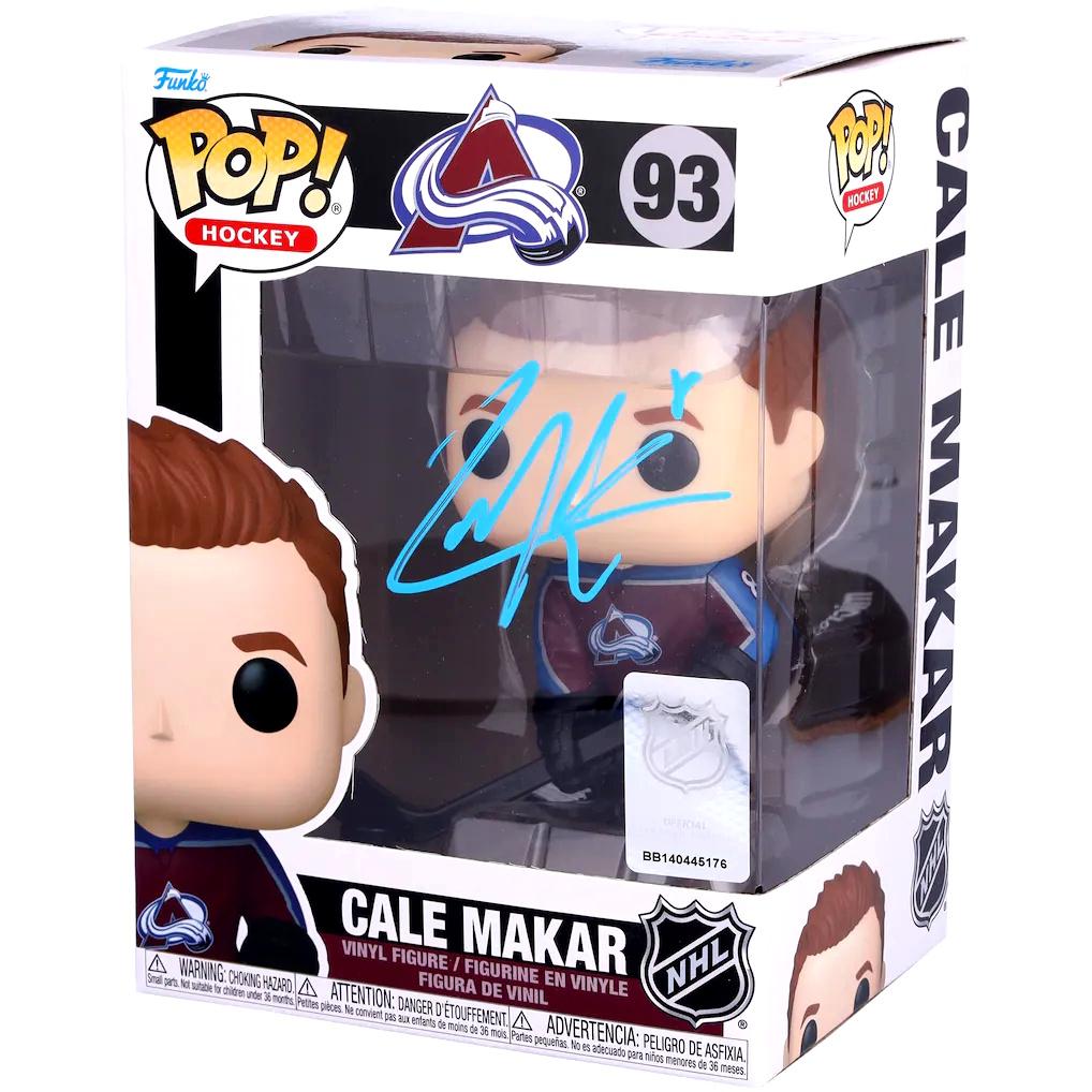 Cale Makar Signed Avalanche #93 Funko Pop! Vinyl Figure (Fanatics) at PristineAuction.com Cale Makar Signed Avalanche #93 Funko Pop! Vinyl Figure (Fanatics) at PristineAuction.com