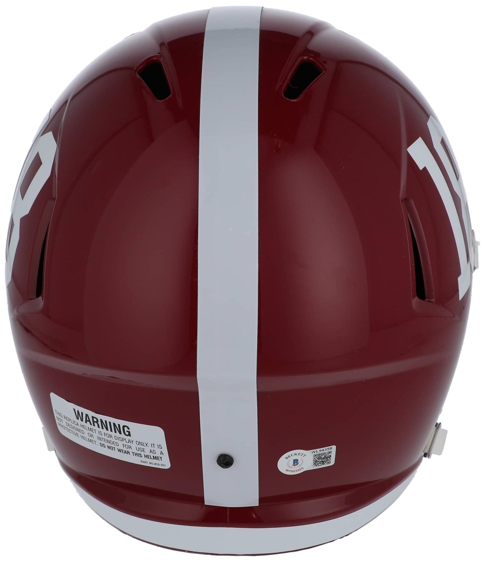 Nick Saban Signed Alabama Crimson Tide Full-Size Speed Helmet (Beckett) at PristineAuction.com Nick Saban Signed Alabama Crimson Tide Full-Size Speed Helmet (Beckett) at PristineAuction.com