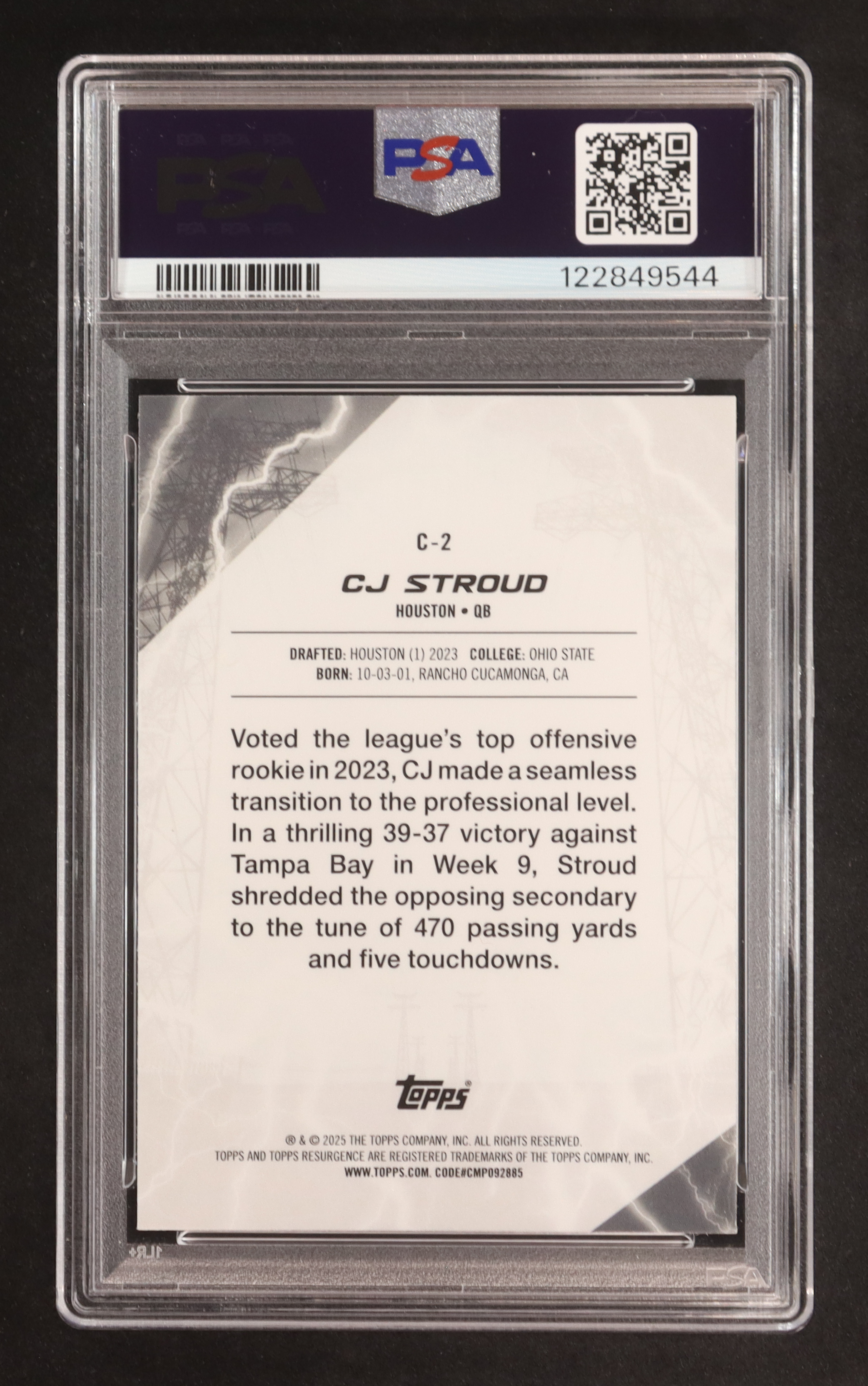 CJ Stroud 2024 Topps Resurgence Conductors #C2 (PSA 10) at PristineAuction.com CJ Stroud 2024 Topps Resurgence Conductors #C2 (PSA 10) at PristineAuction.com