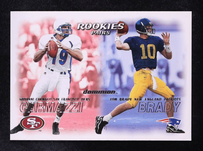 Tom Brady / Giovanni Carmazzi 2000 SkyBox Dominion #234 RC at PristineAuction.com Tom Brady / Giovanni Carmazzi 2000 SkyBox Dominion #234 RC at PristineAuction.com