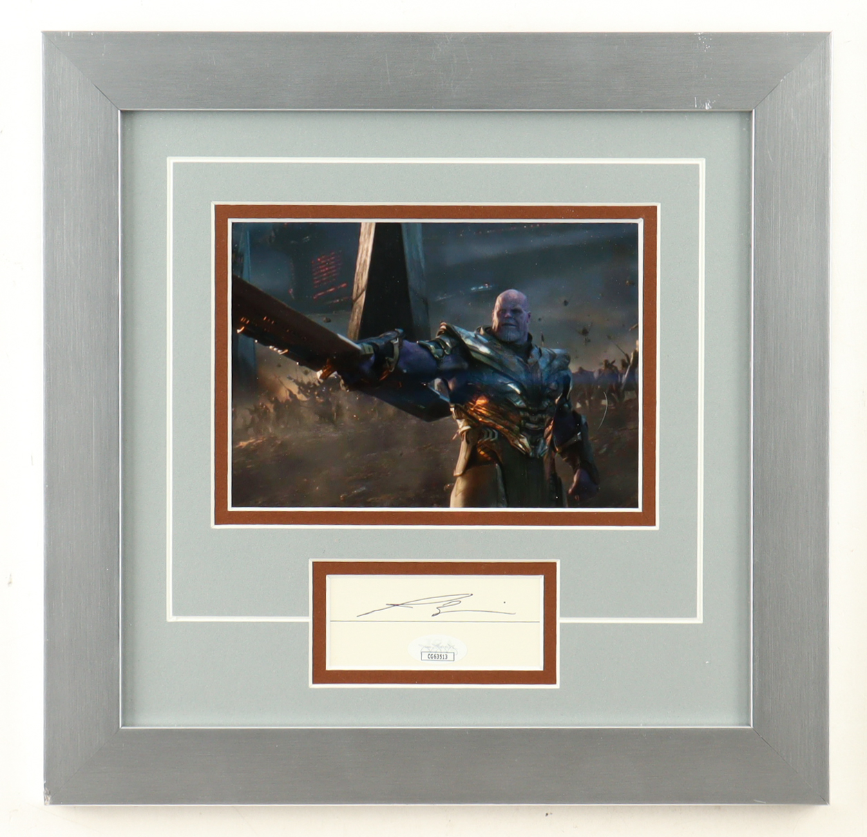 Josh Brolin Signed "Avengers: Endgame" Custom Framed Cut Display (JSA) at PristineAuction.com Josh Brolin Signed "Avengers: Endgame" Custom Framed Cut Display (JSA) at PristineAuction.com