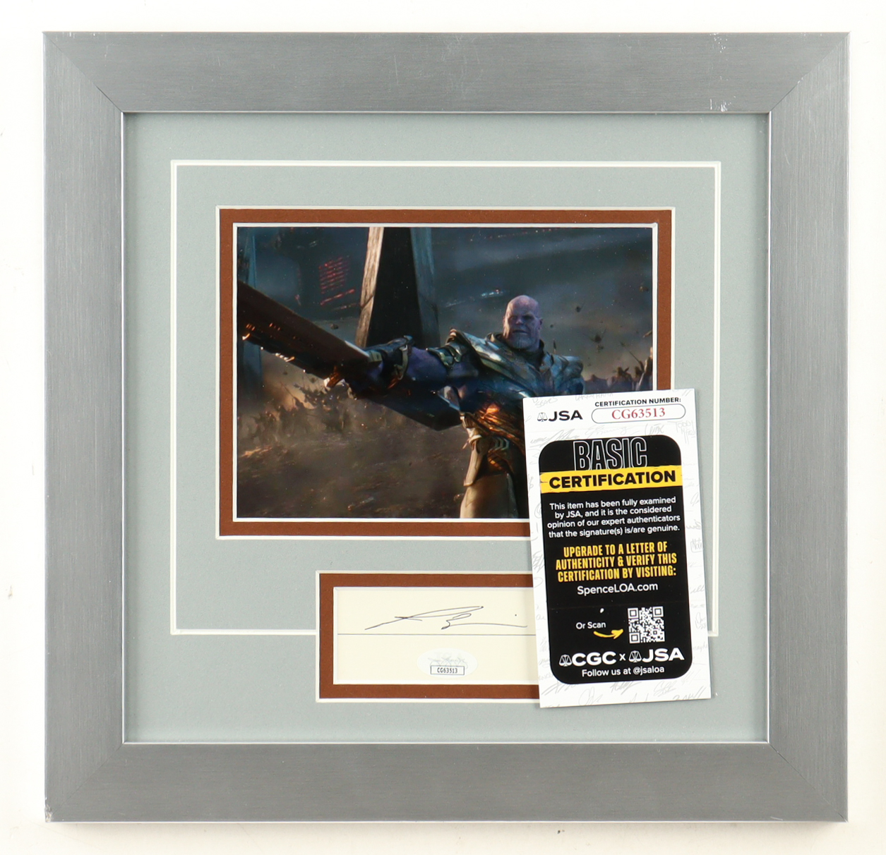 Josh Brolin Signed "Avengers: Endgame" Custom Framed Cut Display (JSA) at PristineAuction.com Josh Brolin Signed "Avengers: Endgame" Custom Framed Cut Display (JSA) at PristineAuction.com