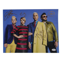 Neon Trees | 11x14 Photo Signed by (4) with Tyler Glenn, Elaine Brady (JSA) at PristineAuction.com