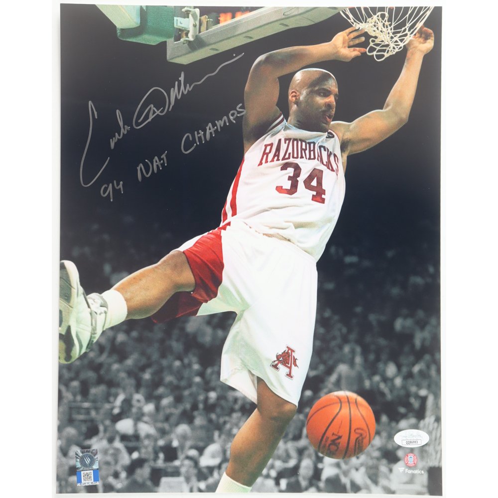 Corliss Williamson Signed Arkansas Razorbacks 11x14 Photo Inscribed "94 Nat Champs" (JSA) at PristineAuction.com