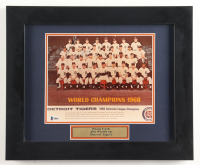 Norm Cash & Jim Northrup Signed Tigers Custom Framed Photo Display (Beckett) at PristineAuction.com