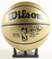 Larry Bird Signed NBA Basketball With Display Stand (PSA) at PristineAuction.com