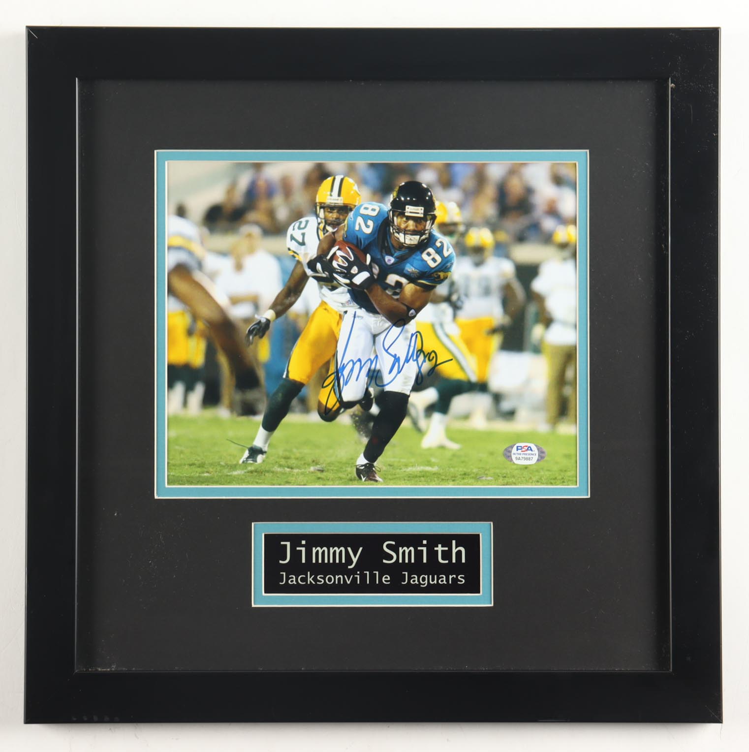 Jimmy Smith Signed Jaguars Custom Framed Photo Display (PSA) at PristineAuction.com Jimmy Smith Signed Jaguars Custom Framed Photo Display (PSA) at PristineAuction.com