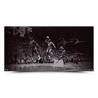 Michael Jordan Signed LE "Liftoff" Bulls 18x36 Photo (UDA) at PristineAuction.com