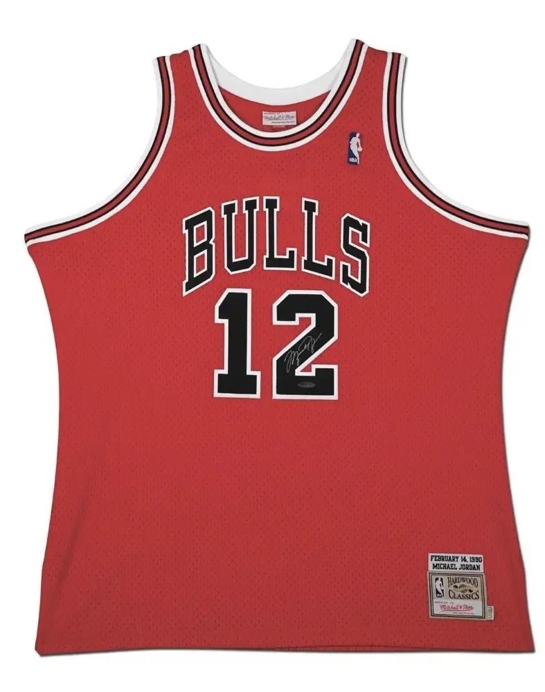 Michael Jordan Signed 1990 Bulls Mitchell & Ness Authentic Jersey (UDA) at PristineAuction.com Michael Jordan Signed 1990 Bulls Mitchell & Ness Authentic Jersey (UDA) at PristineAuction.com