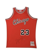 Michael Jordan Signed Bulls Mitchell & Ness Authentic Jersey (UDA) at PristineAuction.com