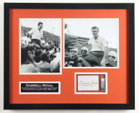 Darrell Royal Signed Texas Longhorns Custom Framed Encapsulated Cut Display with Photos (BGS) at PristineAuction.com