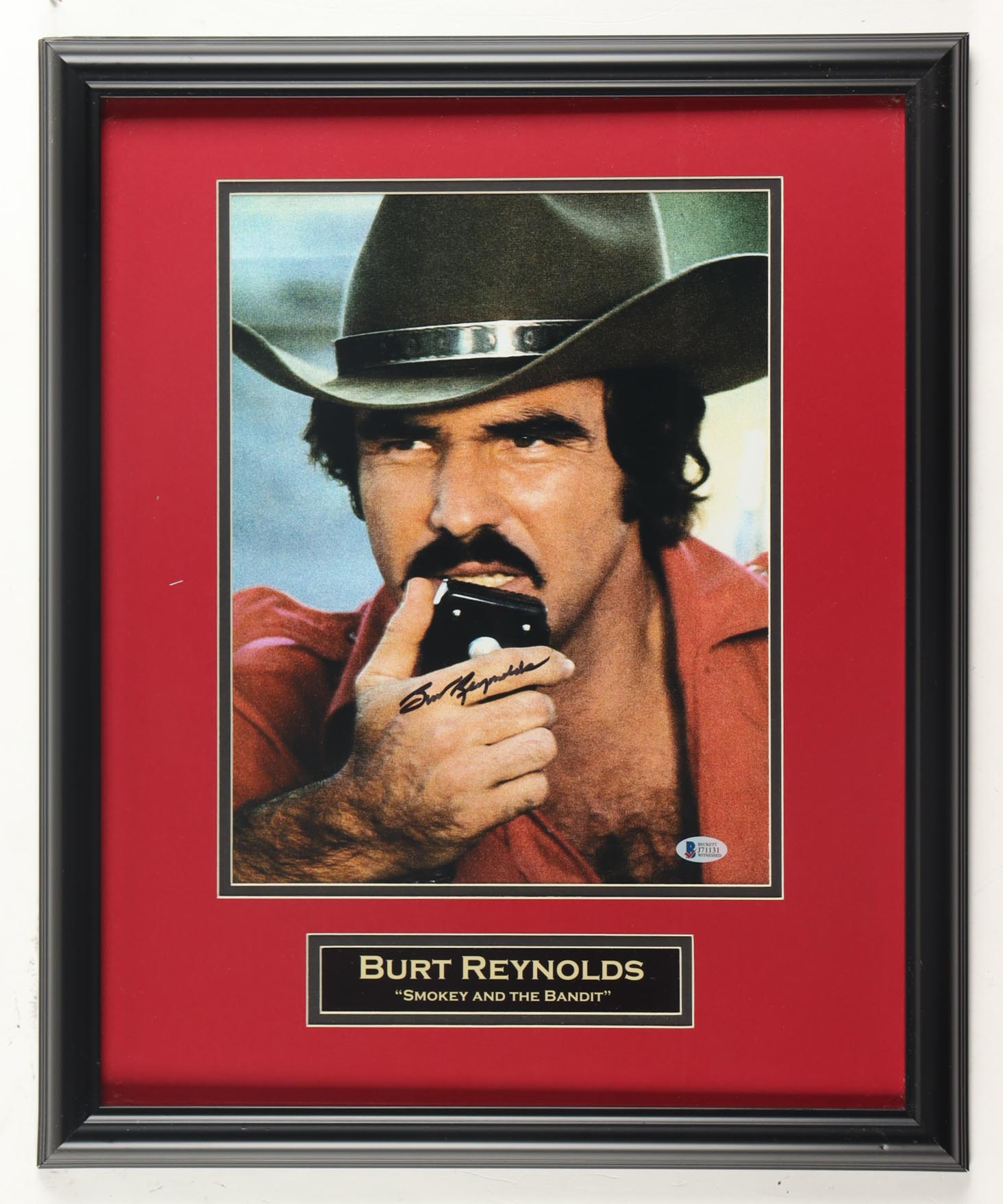 Burt Reynolds Signed "Smokey and the Bandit" Custom Framed Photo Display (Beckett) at PristineAuction.com Burt Reynolds Signed "Smokey and the Bandit" Custom Framed Photo Display (Beckett) at PristineAuction.com