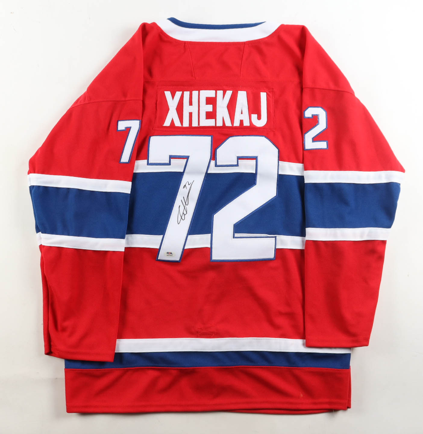 Arber Xhekaj Signed Jersey (PSA) at PristineAuction.com Arber Xhekaj Signed Jersey (PSA) at PristineAuction.com