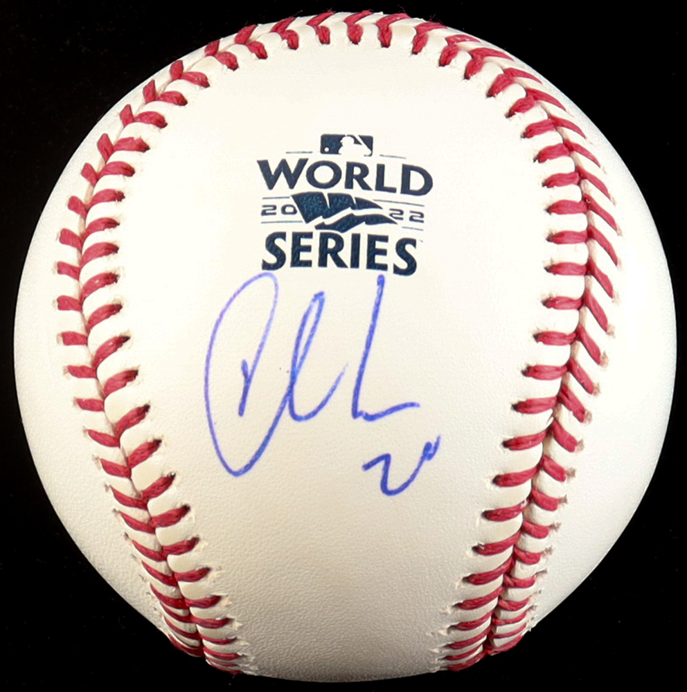 Chas McCormick Signed 2022 World Series Baseball (JSA) at PristineAuction.com Chas McCormick Signed 2022 World Series Baseball (JSA) at PristineAuction.com
