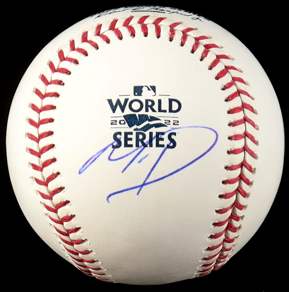 Mauricio Dubon Signed 2022 World Series Baseball (JSA) at PristineAuction.com Mauricio Dubon Signed 2022 World Series Baseball (JSA) at PristineAuction.com