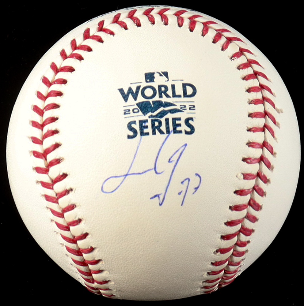 Luis Garcia Signed 2022 World Series Baseball (JSA) at PristineAuction.com Luis Garcia Signed 2022 World Series Baseball (JSA) at PristineAuction.com