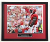 Brian Robinson Jr. Signed Alabama Crimson Tide Custom Framed Photo Display Inscribed "Roll Tide" (Fanatics) at PristineAuction.com