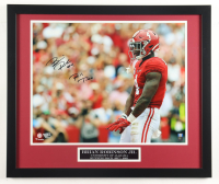 Brian Robinson Jr. Signed Alabama Crimson Tide Custom Framed Photo Display Inscribed "Roll Tide" (Fanatics) at PristineAuction.com