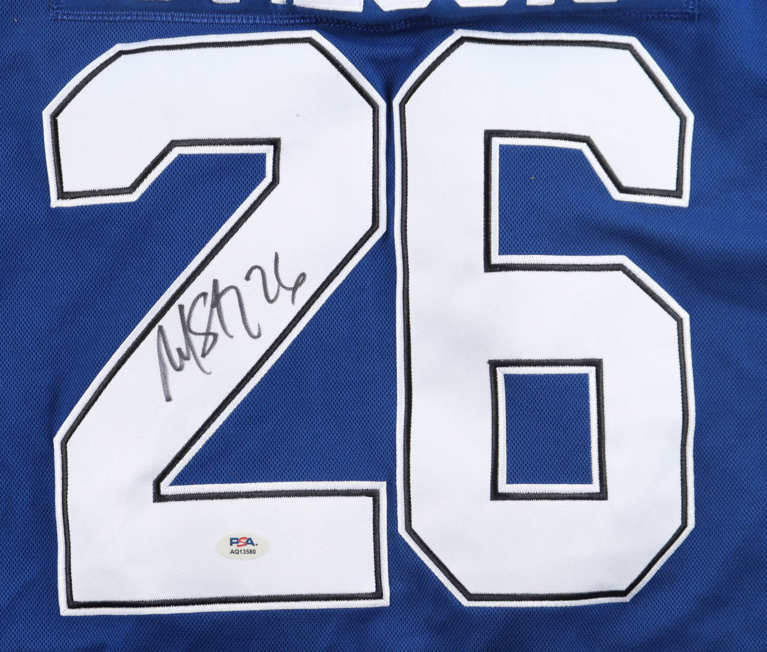 Martin St. Louis Signed Jersey (PSA) at PristineAuction.com Martin St. Louis Signed Jersey (PSA) at PristineAuction.com