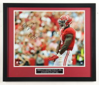 Brian Robinson Jr. Signed Alabama Crimson Tide Custom Framed Photo Display Inscribed "Roll Tide" (Fanatics) at PristineAuction.com