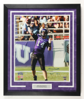 Andy Dalton Signed TCU Horned Frogs Custom Framed Photo Display Inscribed "2010 13-0" (Dalton) at PristineAuction.com