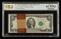 1976 U.S. $2 Federal Reserve Notes Half Pack - Kansas City, Great Bend Collection (GEM UNC 65 PPQ) at PristineAuction.com