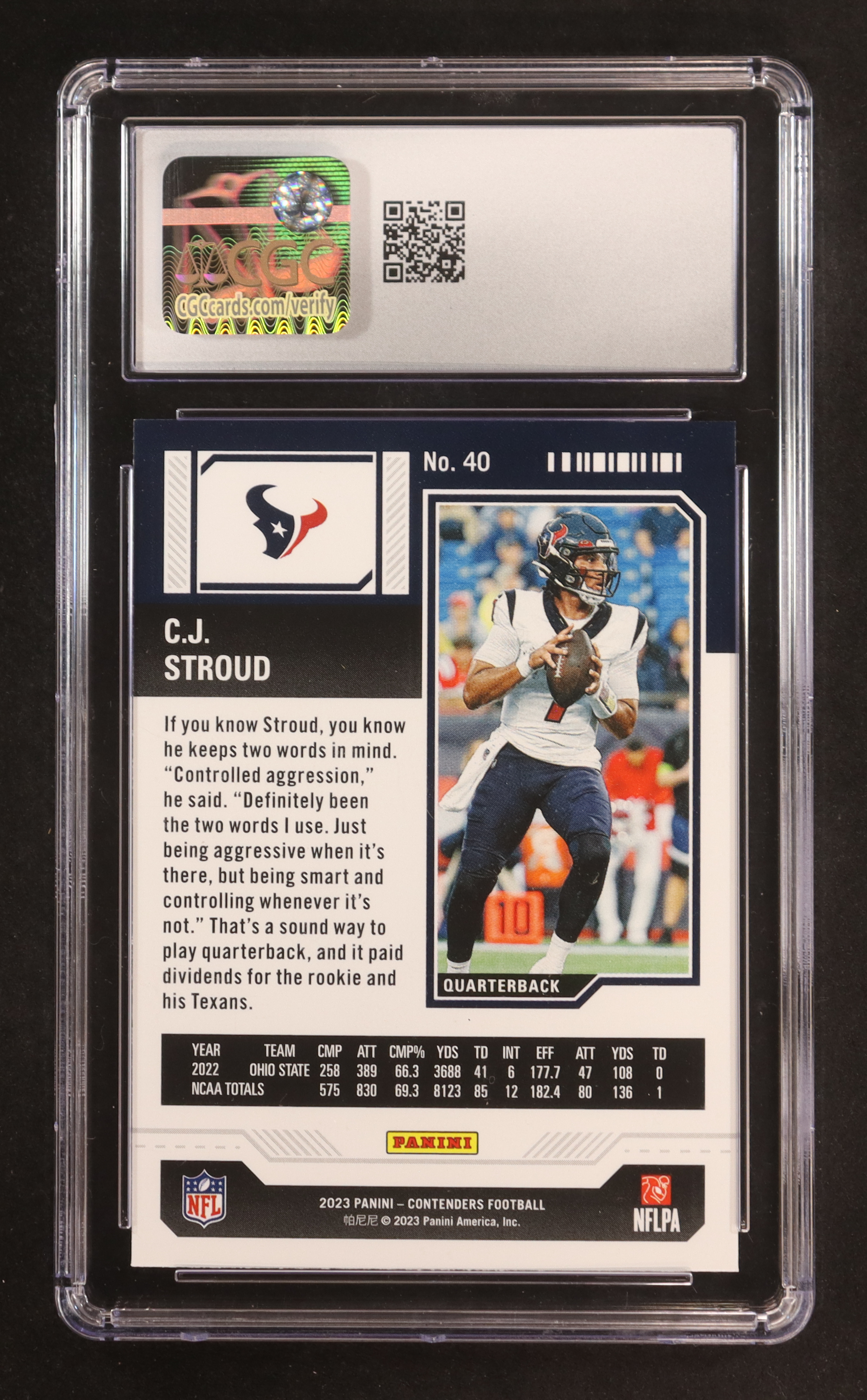 C.J. Stroud 2023 Panini Contenders Retail Season Ticket #40 RC (CGC 10) at PristineAuction.com C.J. Stroud 2023 Panini Contenders Retail Season Ticket #40 RC (CGC 10) at PristineAuction.com