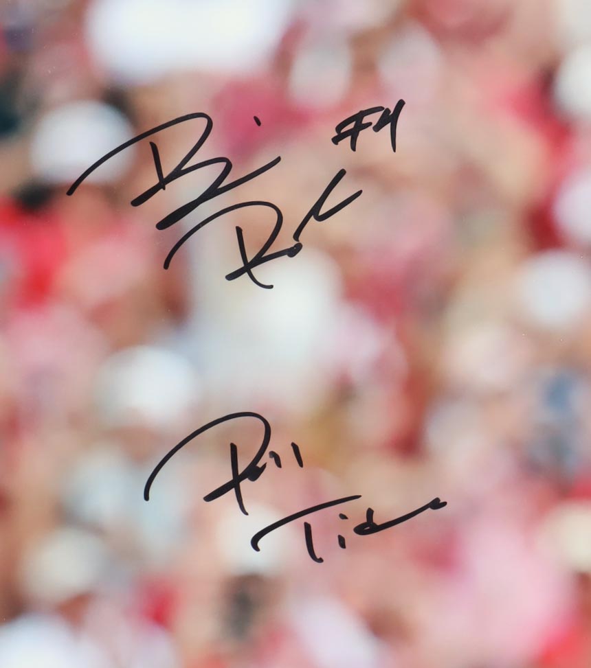 Brian Robinson Jr. Signed Alabama Crimson Tide Custom Framed Photo Display Inscribed "Roll Tide" (Fanatics) at PristineAuction.com Brian Robinson Jr. Signed Alabama Crimson Tide Custom Framed Photo Display Inscribed "Roll Tide" (Fanatics) at PristineAuction.com