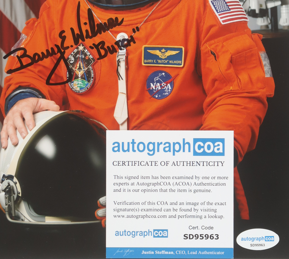 Barry "Butch" Wilmore Signed 8x10 Photo (ACOA) at PristineAuction.com Barry "Butch" Wilmore Signed 8x10 Photo (ACOA) at PristineAuction.com