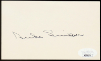Duke Snider Signed Index Card (JSA) at PristineAuction.com