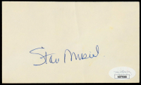 Stan Musial Signed 3x5 Index Card (JSA) at PristineAuction.com