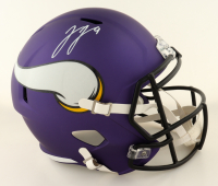 J. J. McCarthy Signed Vikings Full-Size Speed Helmet (Beckett) at PristineAuction.com