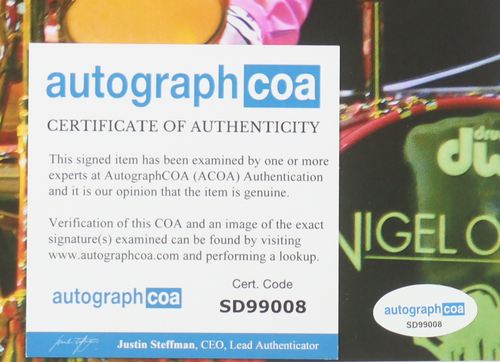 Nigel Olsson Signed 8x10 Photo with Hand-Drawn Sketch (ACOA) at PristineAuction.com Nigel Olsson Signed 8x10 Photo with Hand-Drawn Sketch (ACOA) at PristineAuction.com